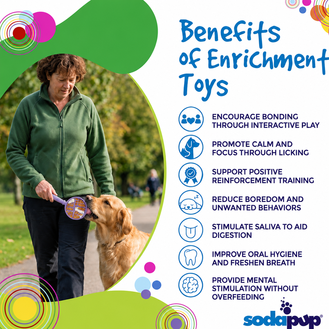 eStick Hand-Held Dog Enrichment Toy - Interactive Lick Stick | USA Made